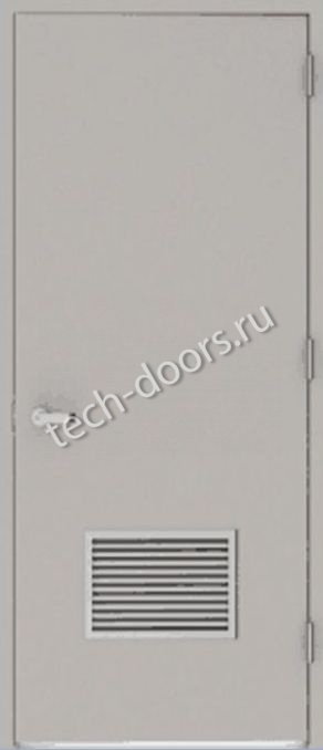 Дверь техническая однопольная 980x2050 серая